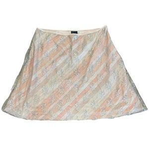 nwt glitter y2k striped lane bryant skirt